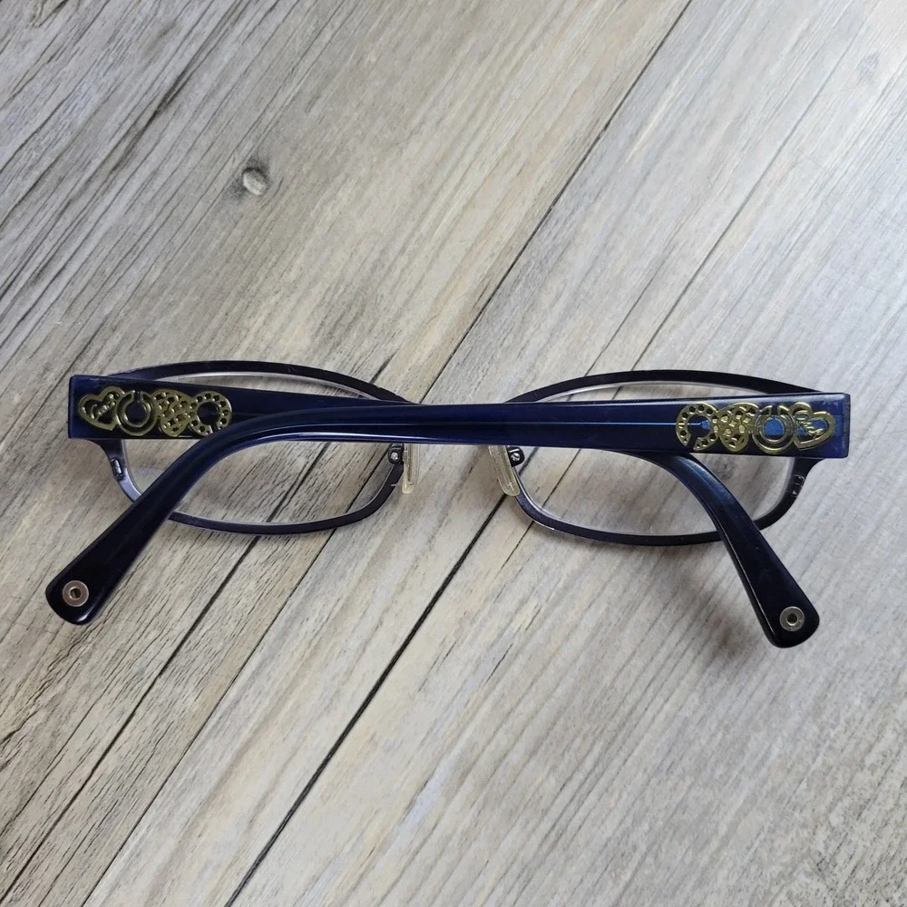 Coach Eyeglass Frames HC 5007 Willow 9047 Satin Blue Rectangular Women 52-16-135
